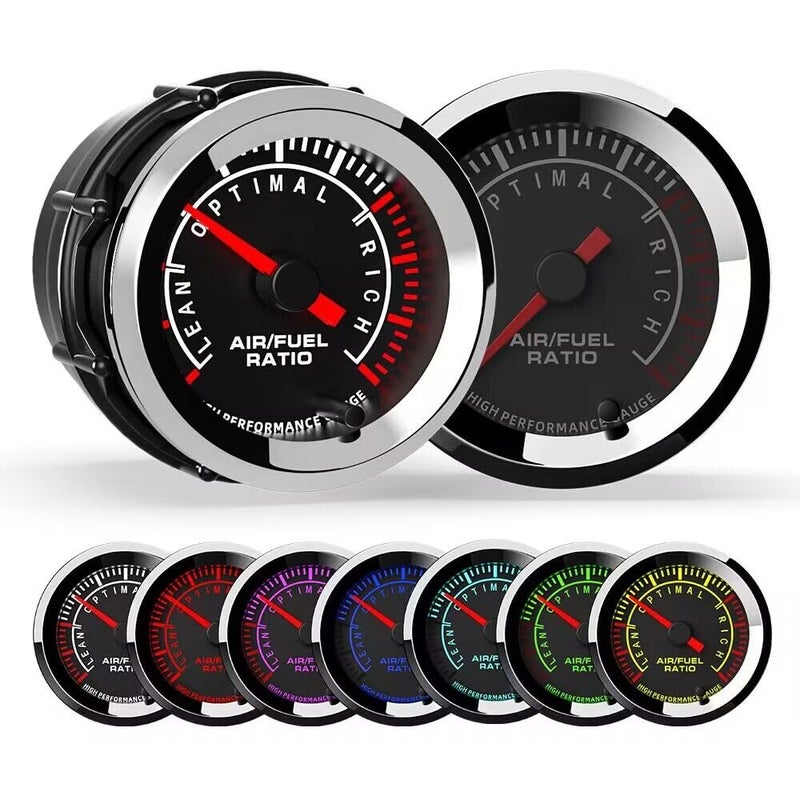 SINCO TECH 2'' 52mm A/F Ratio Gauge with Narrow Oxygen Sensor Car AFR Meter (A/F) - Image 1
